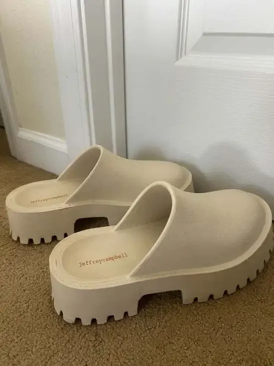 Jeffrey Campbell Clogge Platform Mules in Sea Salt - Picture 1 of 6